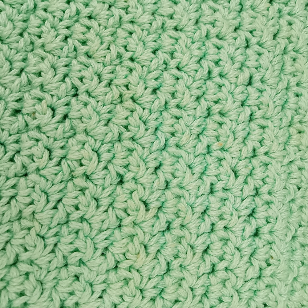 Handmade Mint Green Crochet Crop Top - Picture 5 of 5